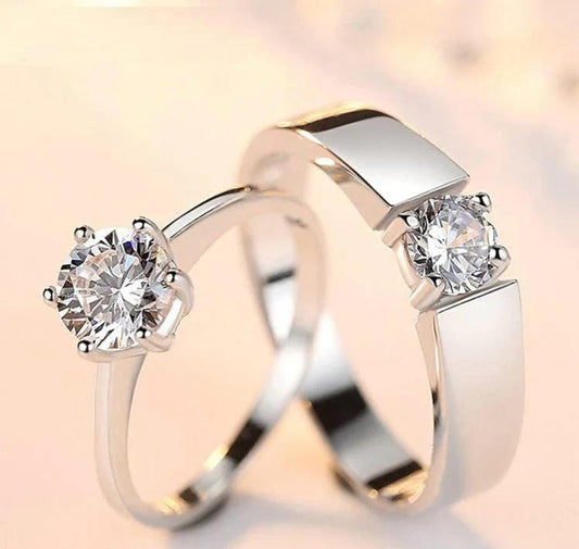 Charm Couple's Ring Set | 2 Pcs Easy Wear Design