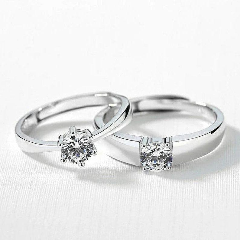 Charm Couple's Ring Set | 2 Pcs Easy Wear Design